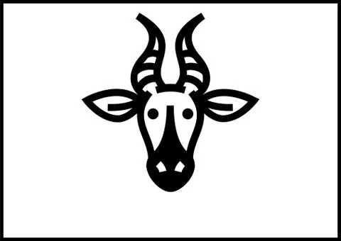 Deer face Stock Illustration