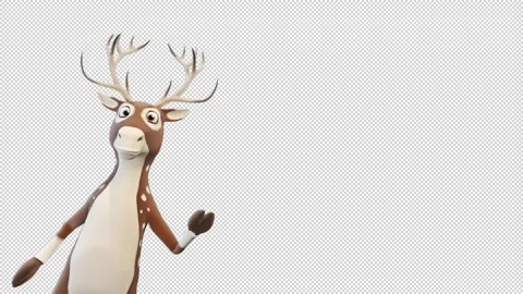 Deer greeting from corner 库存影片 165024845