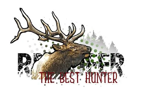 Deer Head Banner Vector Illustration Stock Illustration