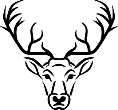 Deer Head Stock Illustration