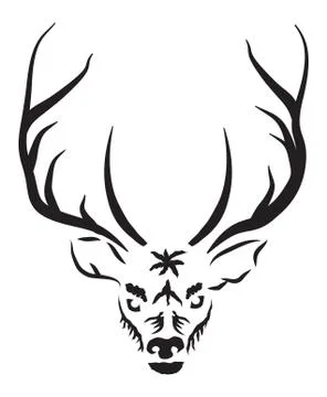 Deer head Stock Illustration