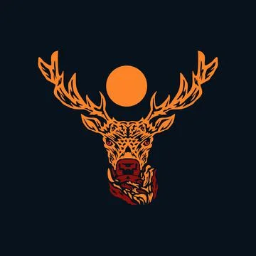 Deer head Stock Illustration