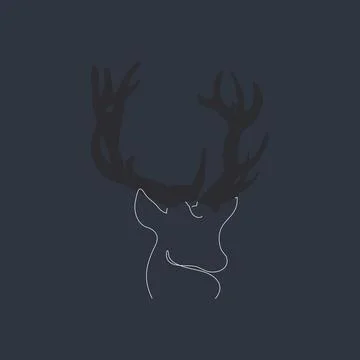 Deer head Stock Illustration