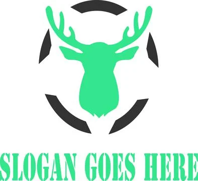 Deer head logo Stock Illustration