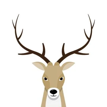 Deer head mascot Stock Illustration