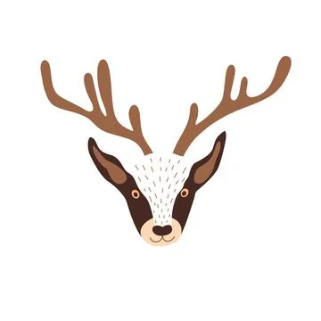 Deer head vector illustration Stock Illustration