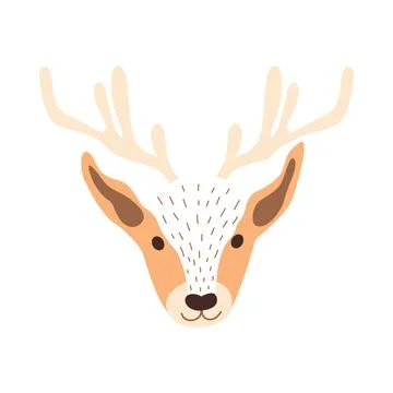Deer head vector illustration Stock Illustration
