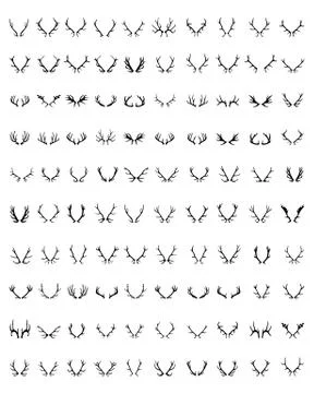 Deer horns Stock Illustration