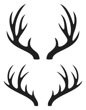 Deer horns Stock Illustration