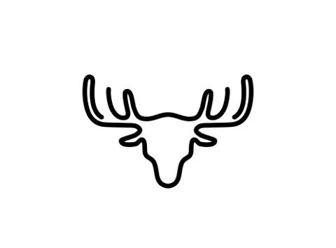 Deer hunt logo Stock Illustration