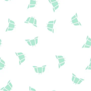 Deer hunter hat glyph vector seamless pattern Stockillustratie