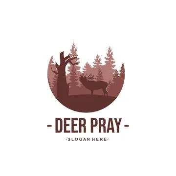 Deer Hunter Logo Stock Illustration
