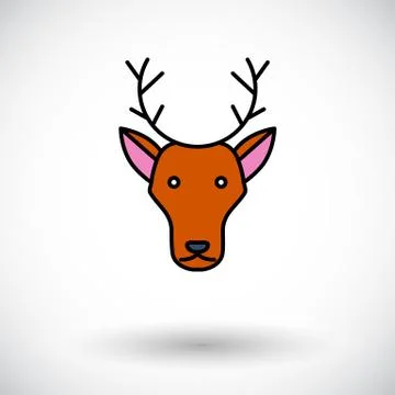 Deer icon Stock Illustration