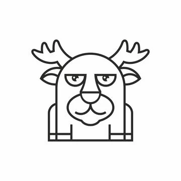 Deer icon Stock Illustration