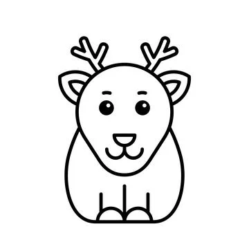 Deer icon Stock Illustration