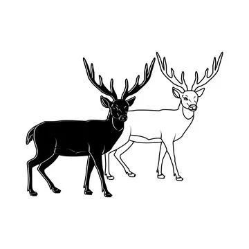 Deer icon Stock Illustration