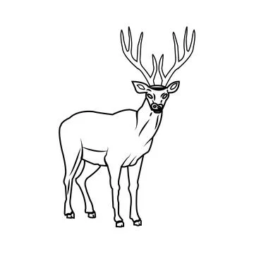 Deer icon Stock Illustration
