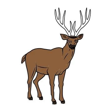 Deer icon Stock Illustration