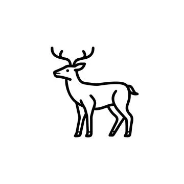 Deer icon Stock Illustration
