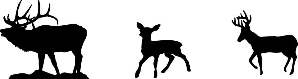Deer icon isolated on background Stock Illustration