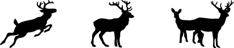 Deer icon isolated on background Stock Illustration