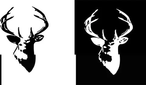 Deer icon isolated on background Stock Illustration