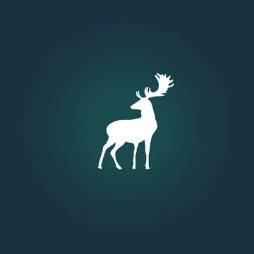 Deer icon. vector illustration on blank background Stock Illustration