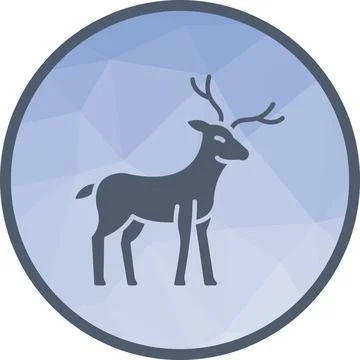 Deer icon vector image. Stock Illustration