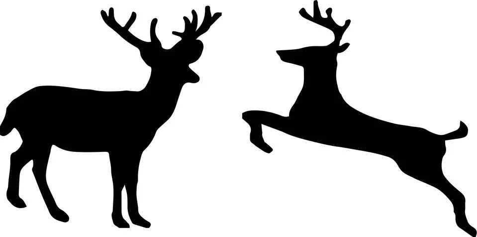 Deer icon on white background Stock Illustration