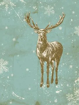 Deer Illustrazione stock