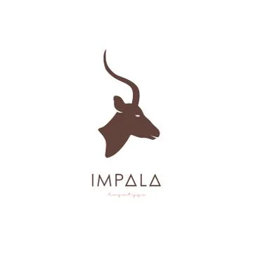 Deer Impala (logo) Stock Illustration