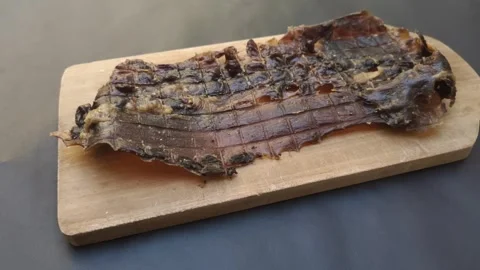 The Deer Jerky or "Dendeng Rusa" from Merauke Stock Footage 280161933