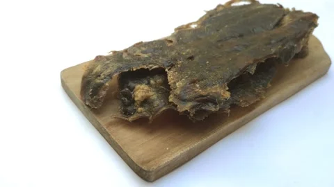 Deer Jerky Texture. Stock Footage 280161412