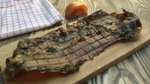 Deer Jerky Texture. Stock Footage 280161568