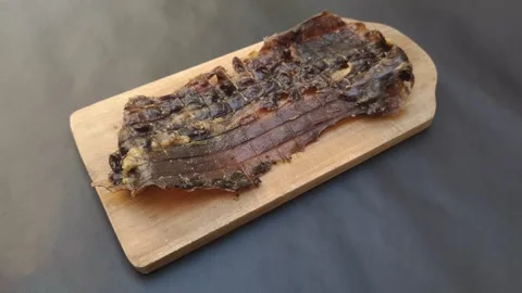 Deer Jerky Texture. Stock Footage 280161935