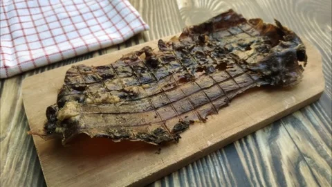 Deer Jerky Texture. Stock Footage 280218853
