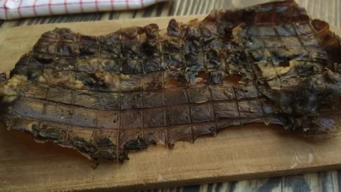 Deer Jerky Texture Stock Footage 280218855