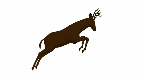 deer jumping animation