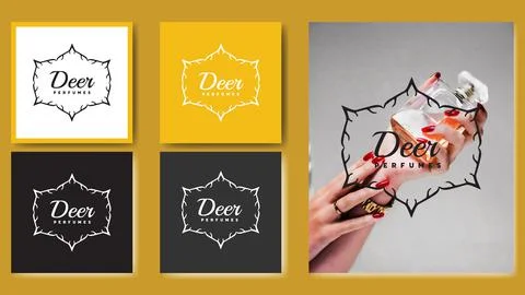 Deer Logo Brand Templet Stock Illustration