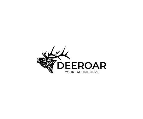 Deer Logo Design Stock Illustration