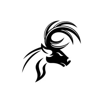 Deer logo design, vector illustration Stock Illustration