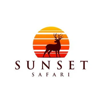 Deer logo design vector illustration Stock Illustration