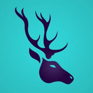 Deer logo Stock Illustration