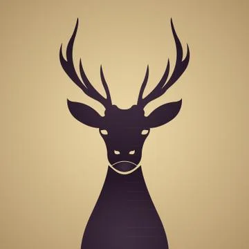 Deer logo Stock Illustration