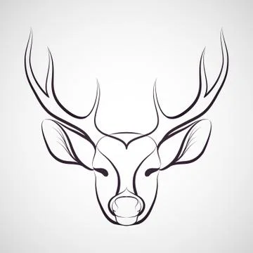 Deer logo Stock Illustration