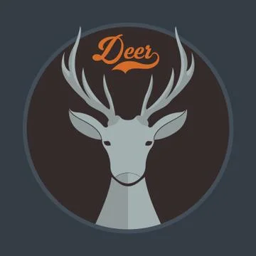 Deer logo Stock Illustration