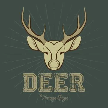 Deer logo Stock Illustration