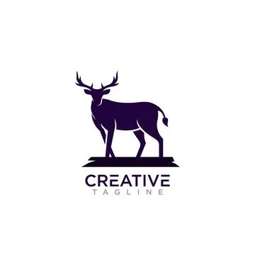 Deer logo Stock Illustration
