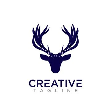 Deer logo Stock Illustration