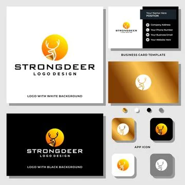 DEER LOGO Illustrazione stock